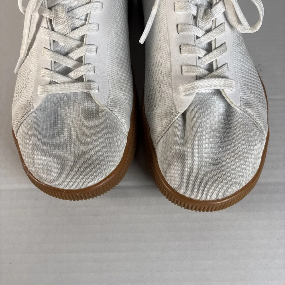 Flux Adapt Trainer Sneakers Mens Size 9 White Knit Comfort Athleisure Training